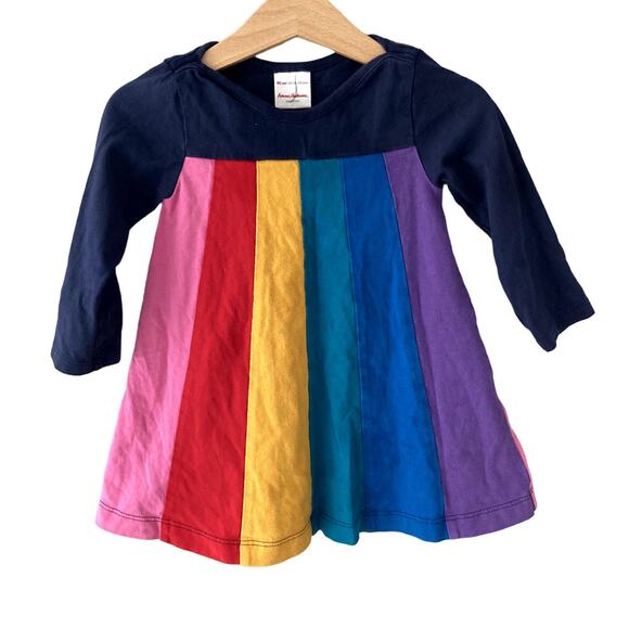Hanna Andersson Rainbow Swing Dress - Navy Multi - 18-24M or 80cm - Picture 1 of 7